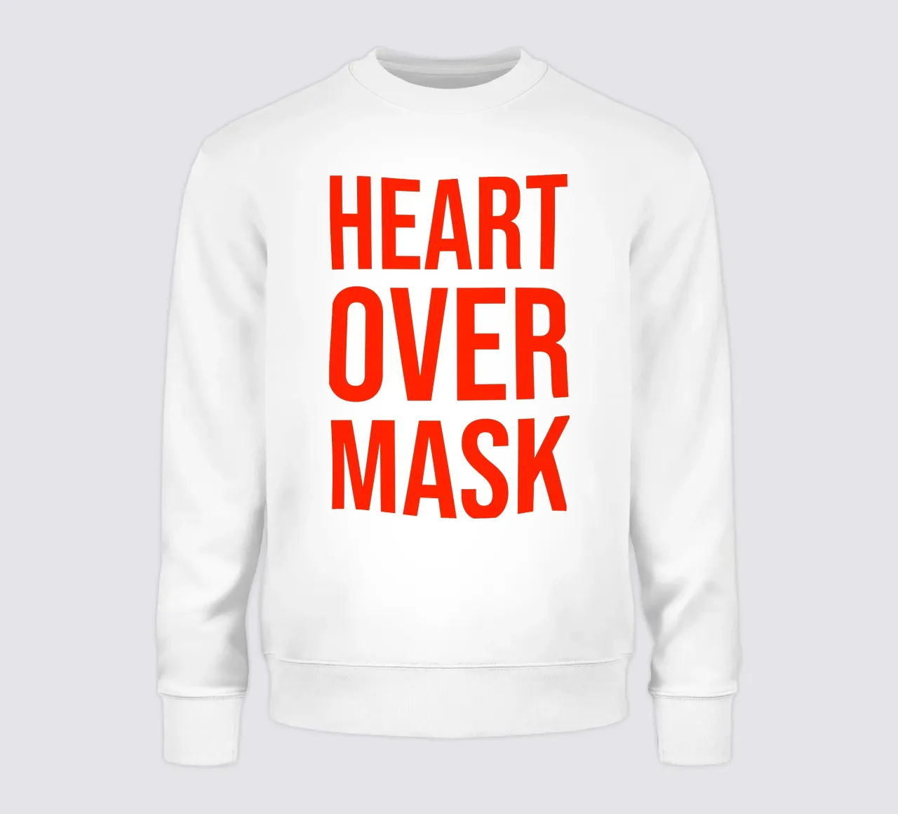 OVER series- bold letters, brave values (5 colors) felpa da FRICKE DESIGN