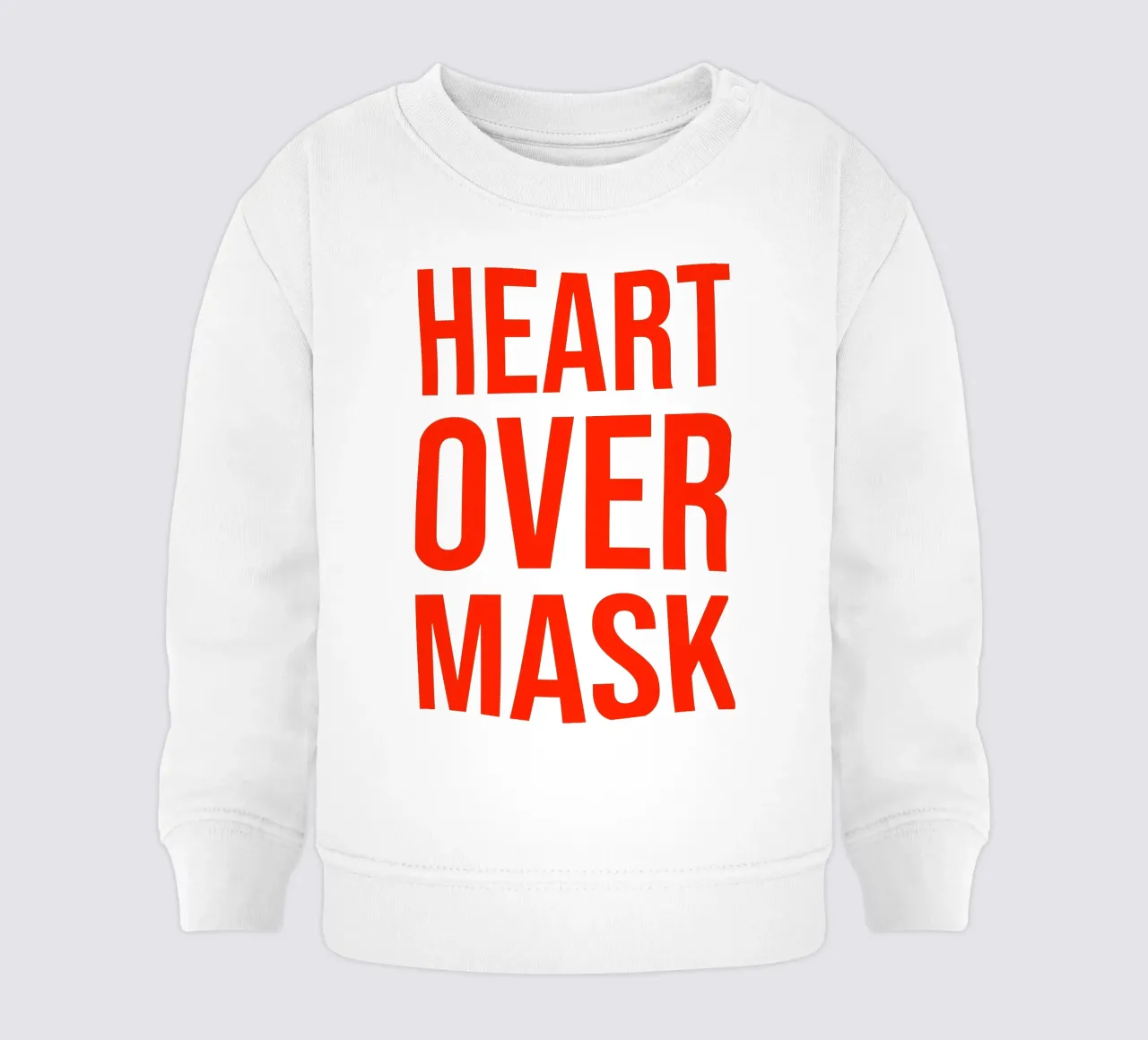 OVER series- bold letters, brave values (5 colors) felpa neonato da FRICKE DESIGN