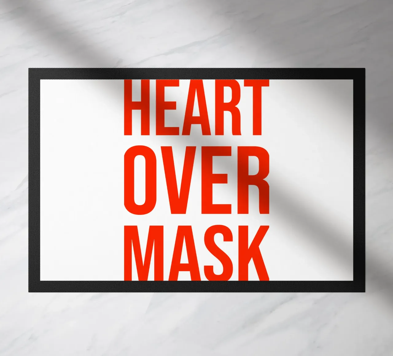 OVER series- bold letters, brave values (5 colors) zerbino da FRICKE DESIGN