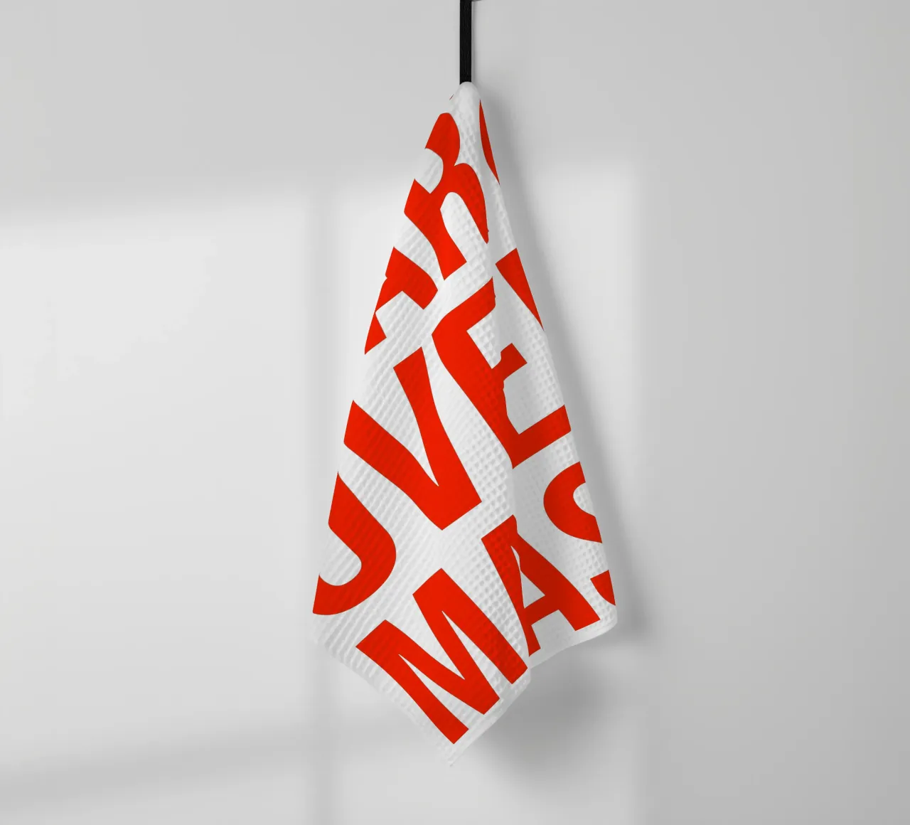 OVER series- bold letters, brave values (5 colors) canovaccio da cucina da FRICKE DESIGN