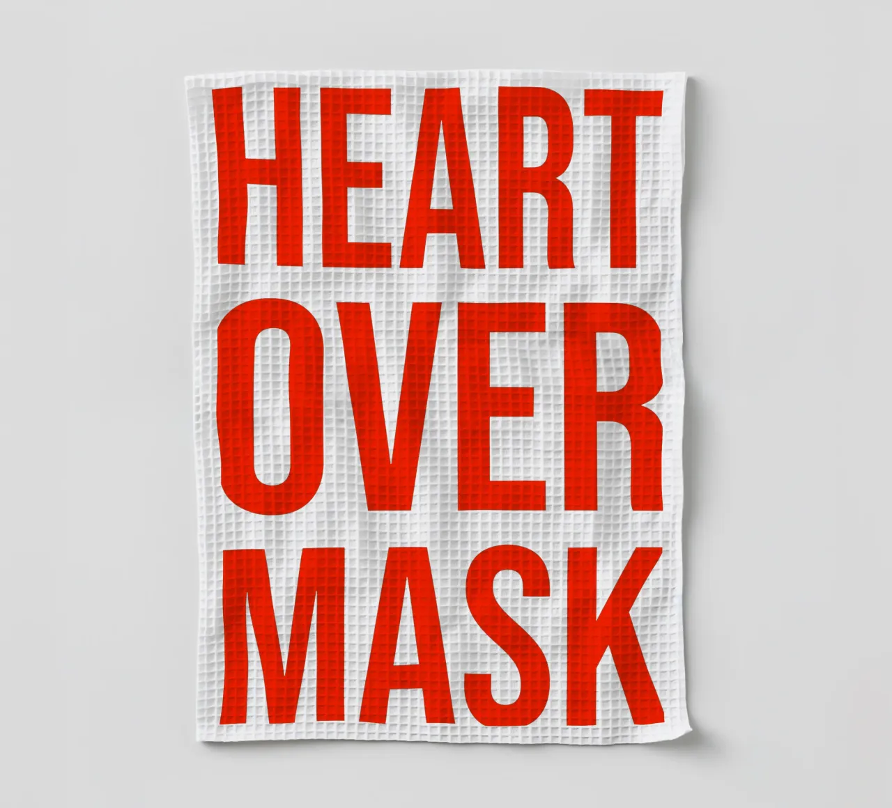 OVER series- bold letters, brave values (5 colors) canovaccio da cucina da FRICKE DESIGN