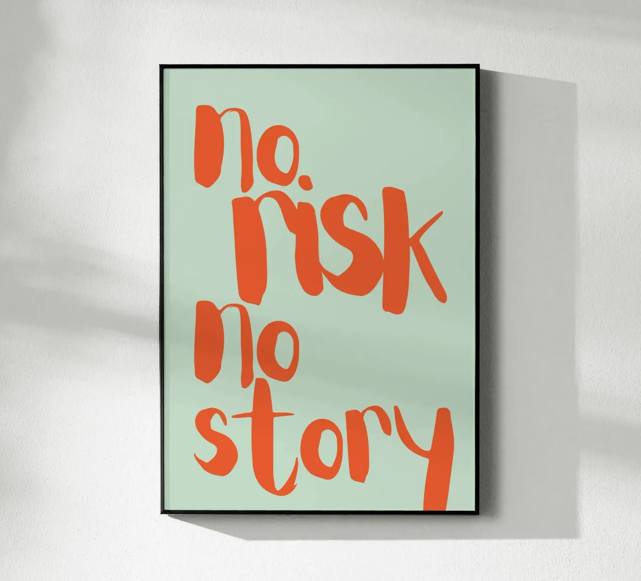 NESSUN RISCHIO NESSUNA STORIA plexiglass da PurePeachStudio