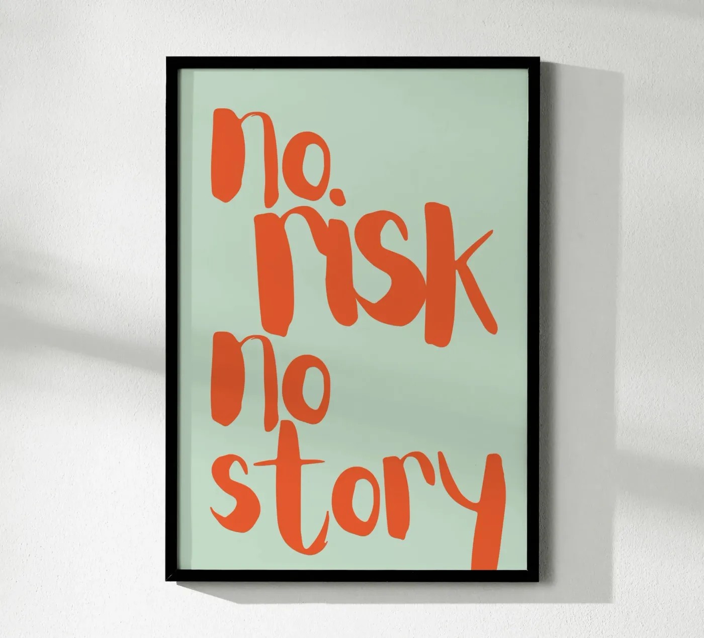 NESSUN RISCHIO NESSUNA STORIA poster da PurePeachStudio