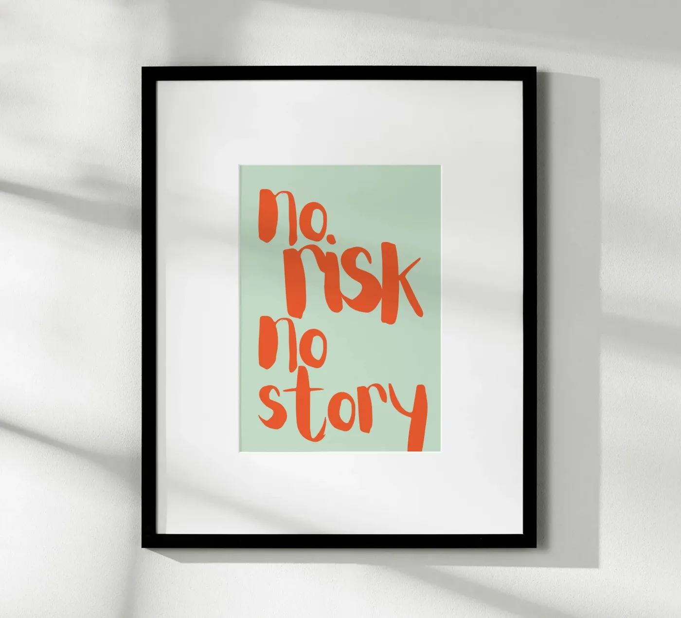 NESSUN RISCHIO NESSUNA STORIA poster da PurePeachStudio
