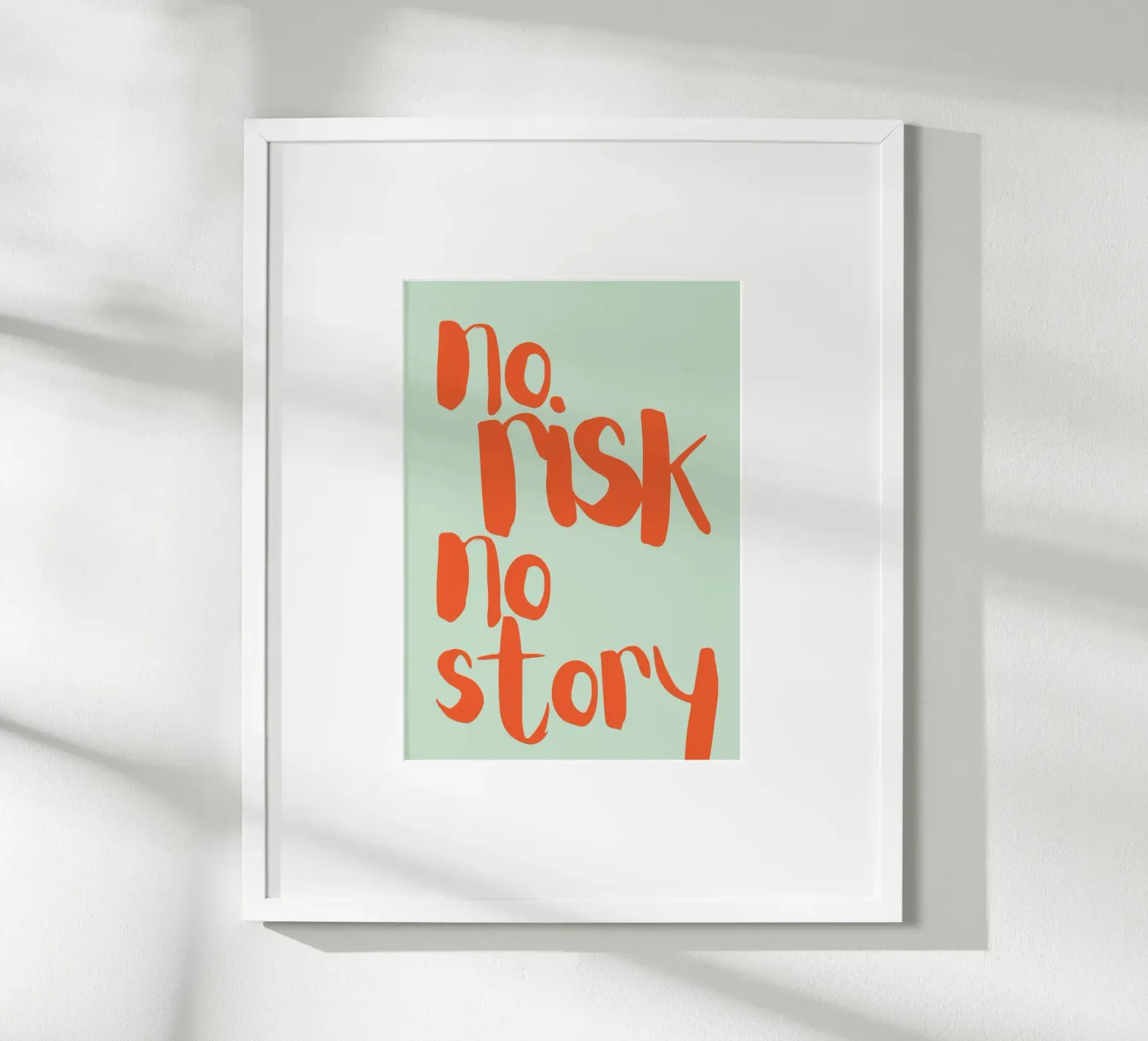 NESSUN RISCHIO NESSUNA STORIA poster da PurePeachStudio