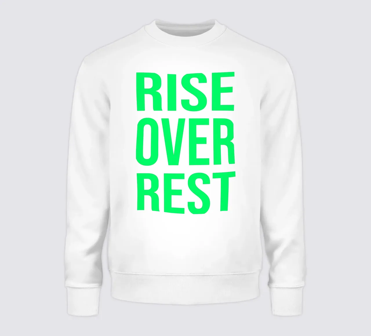 OVER series - bold letters, brave values (5 colors) felpa da FRICKE DESIGN