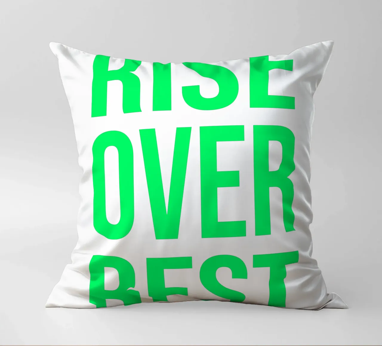 OVER series - bold letters, brave values (5 colors) cuscino da FRICKE DESIGN