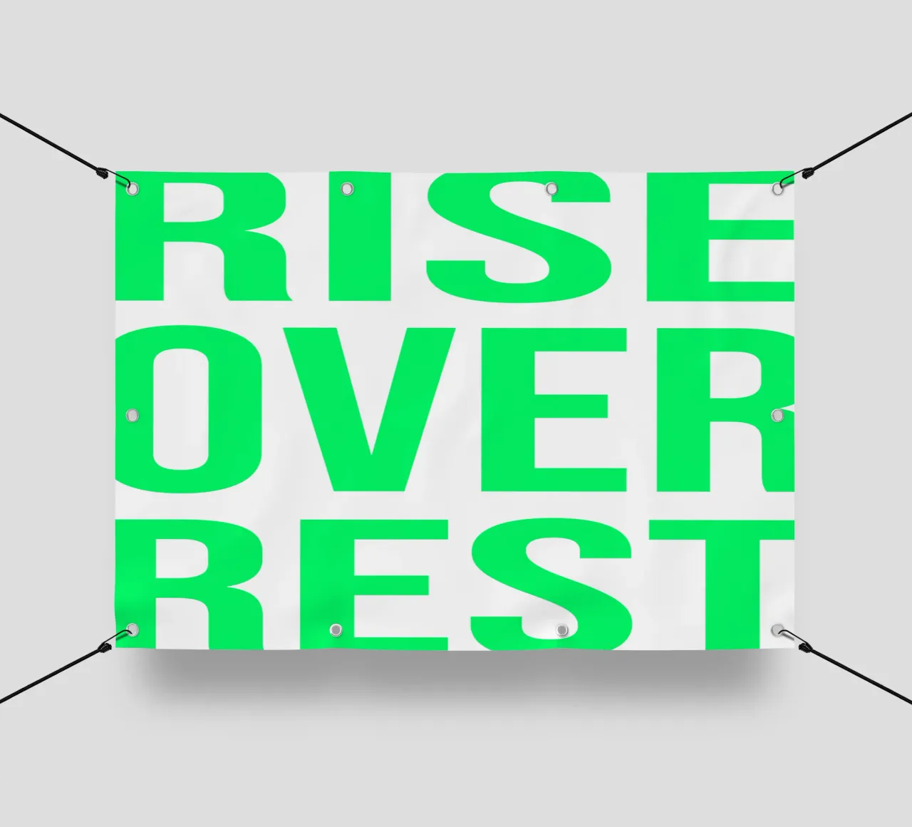 OVER series - bold letters, brave values (5 colors) telo in pvc da FRICKE DESIGN