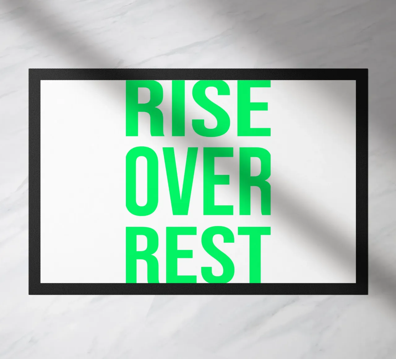 OVER series - bold letters, brave values (5 colors) zerbino da FRICKE DESIGN
