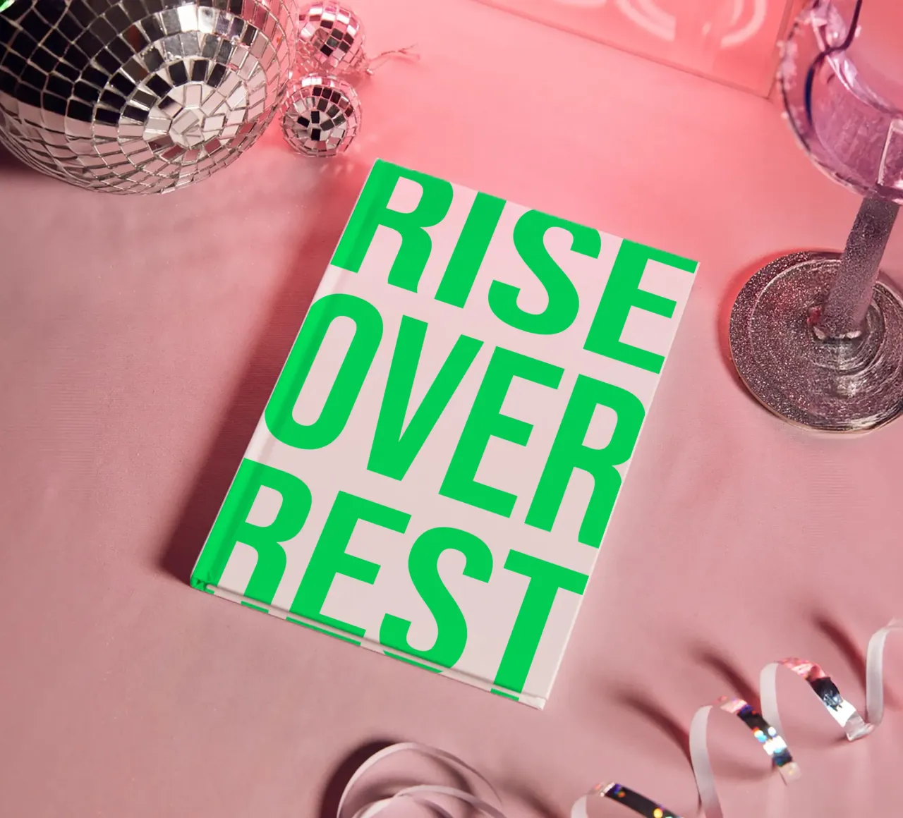 OVER series - bold letters, brave values (5 colors) notebook by FRICKE DESIGN