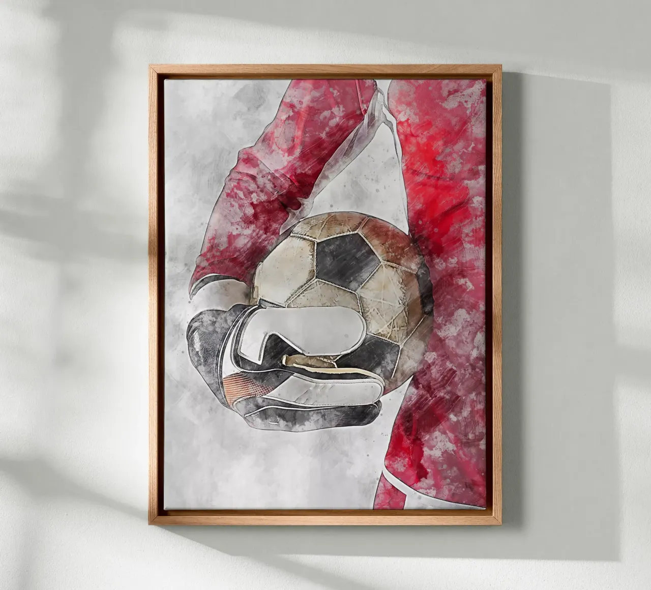 Voetbal - keeper canvas met Baklijst van Mateo