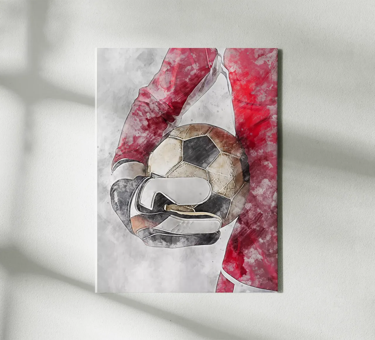 Voetbal - keeper canvas met Baklijst van Mateo