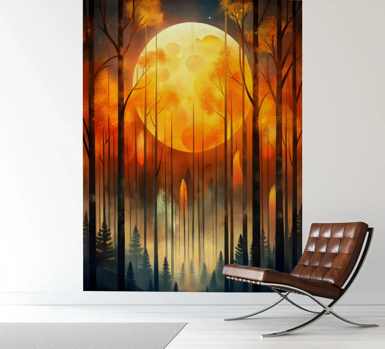 Enchanting Autumn Moon photo wallpaper by Artistic-shop
