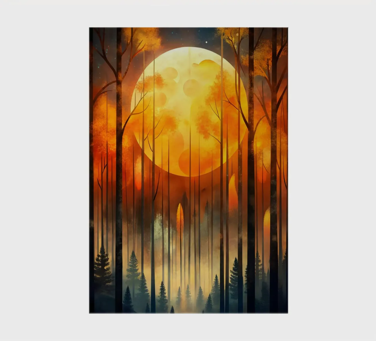 Enchanting Autumn Moon notebook by Artistic-shop
