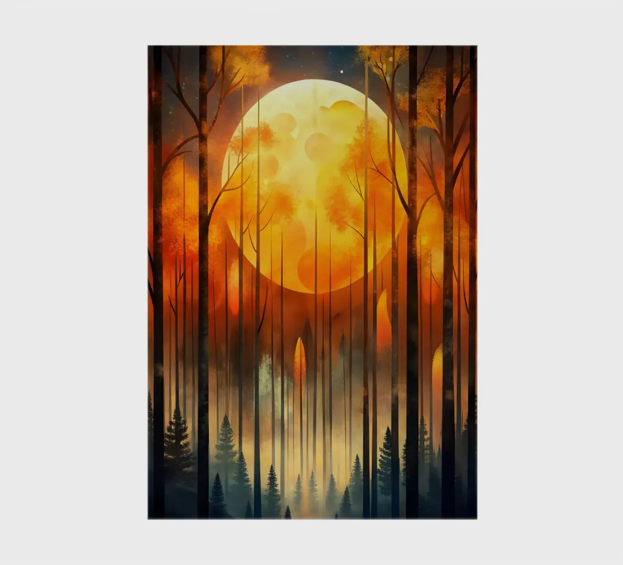 Enchanting Autumn Moon notebook by Artistic-shop