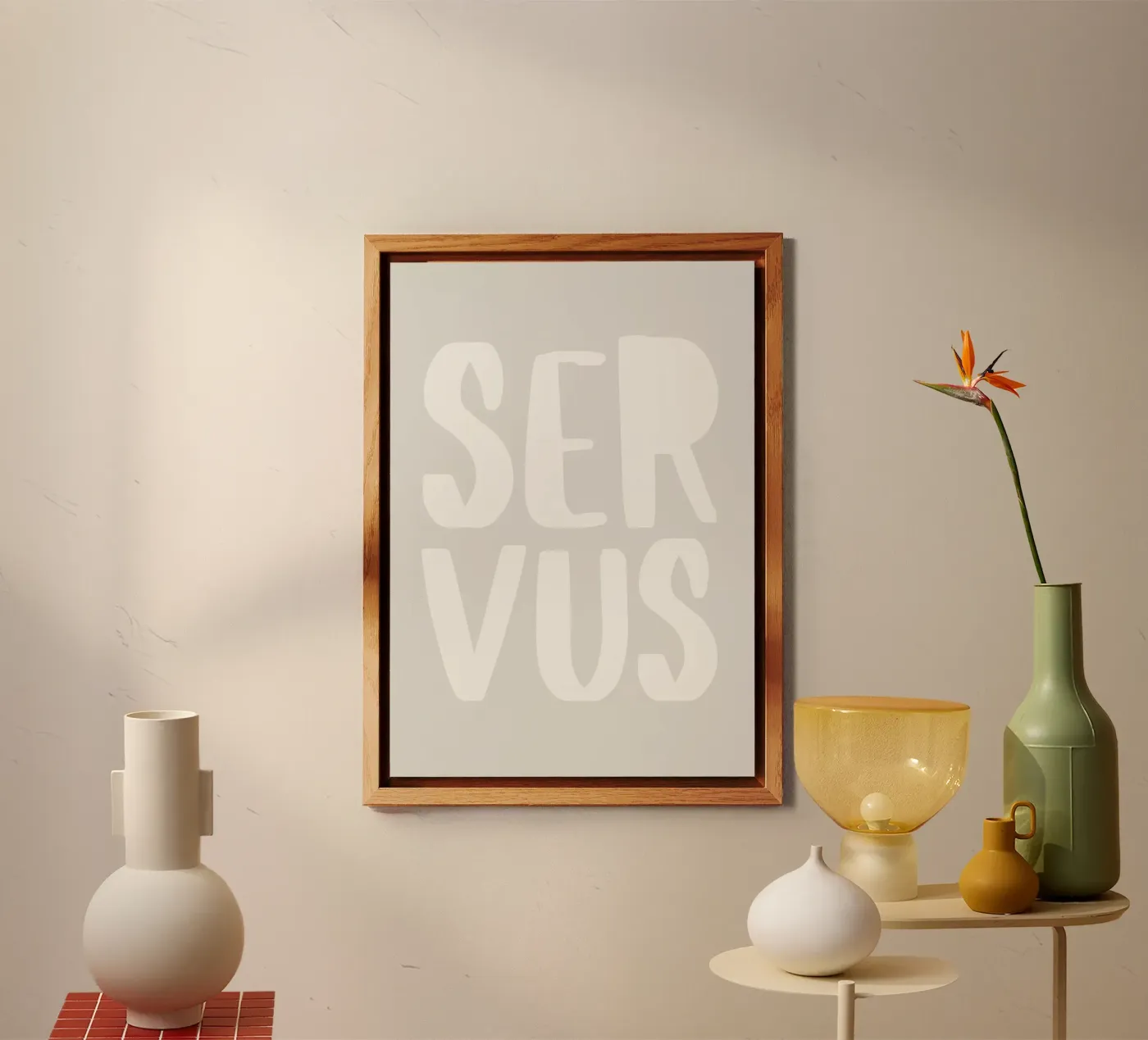 Servus aluminium-dibond van PurePeachStudio
