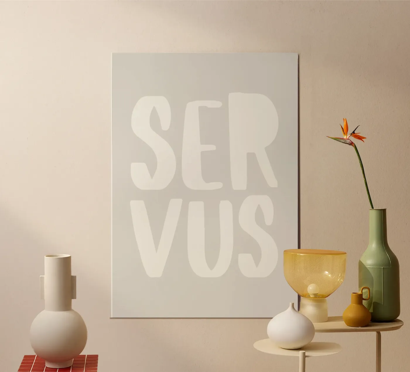 Servus aluminium-dibond van PurePeachStudio