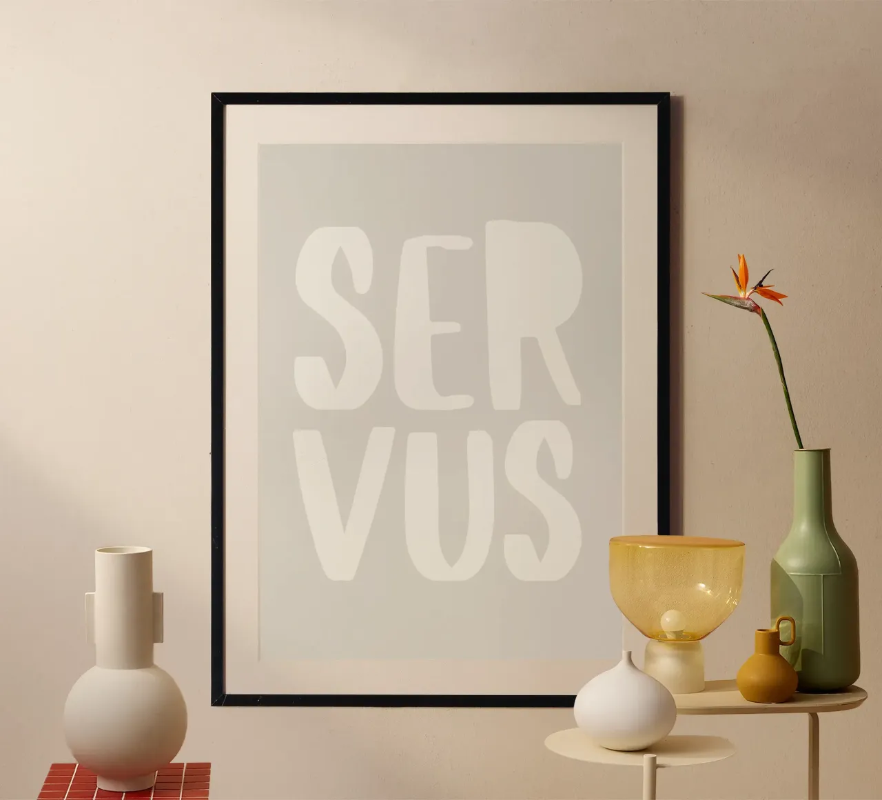 Servus poster da PurePeachStudio