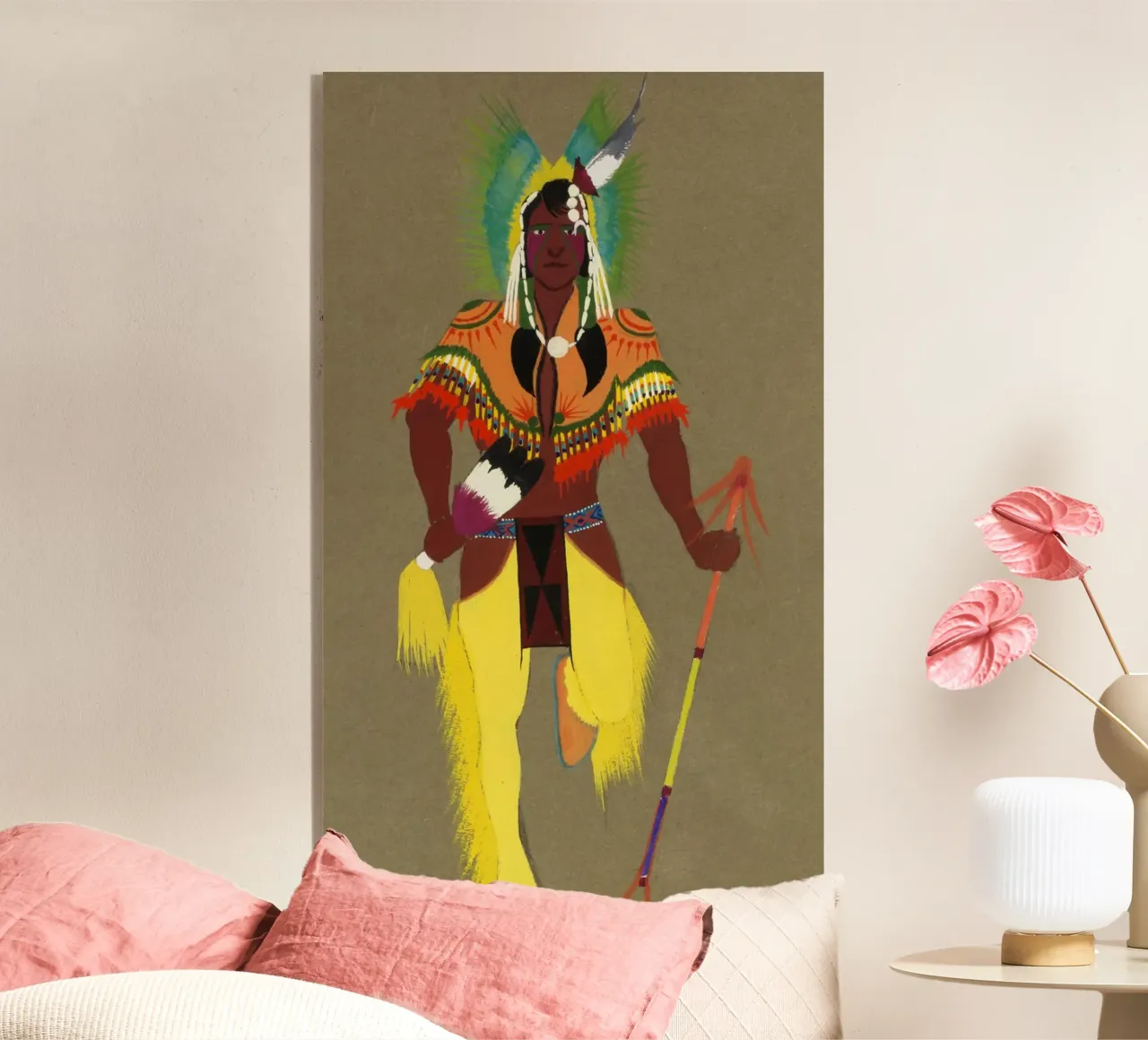 War Dancer acryl van vintageshop