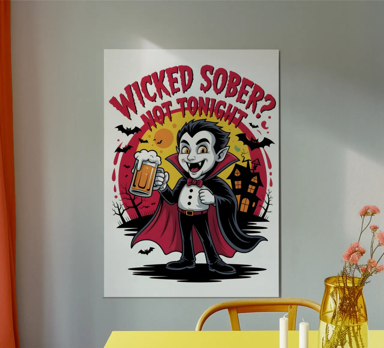 Halloween Dracula alluminio dibond da Fleur de Lys