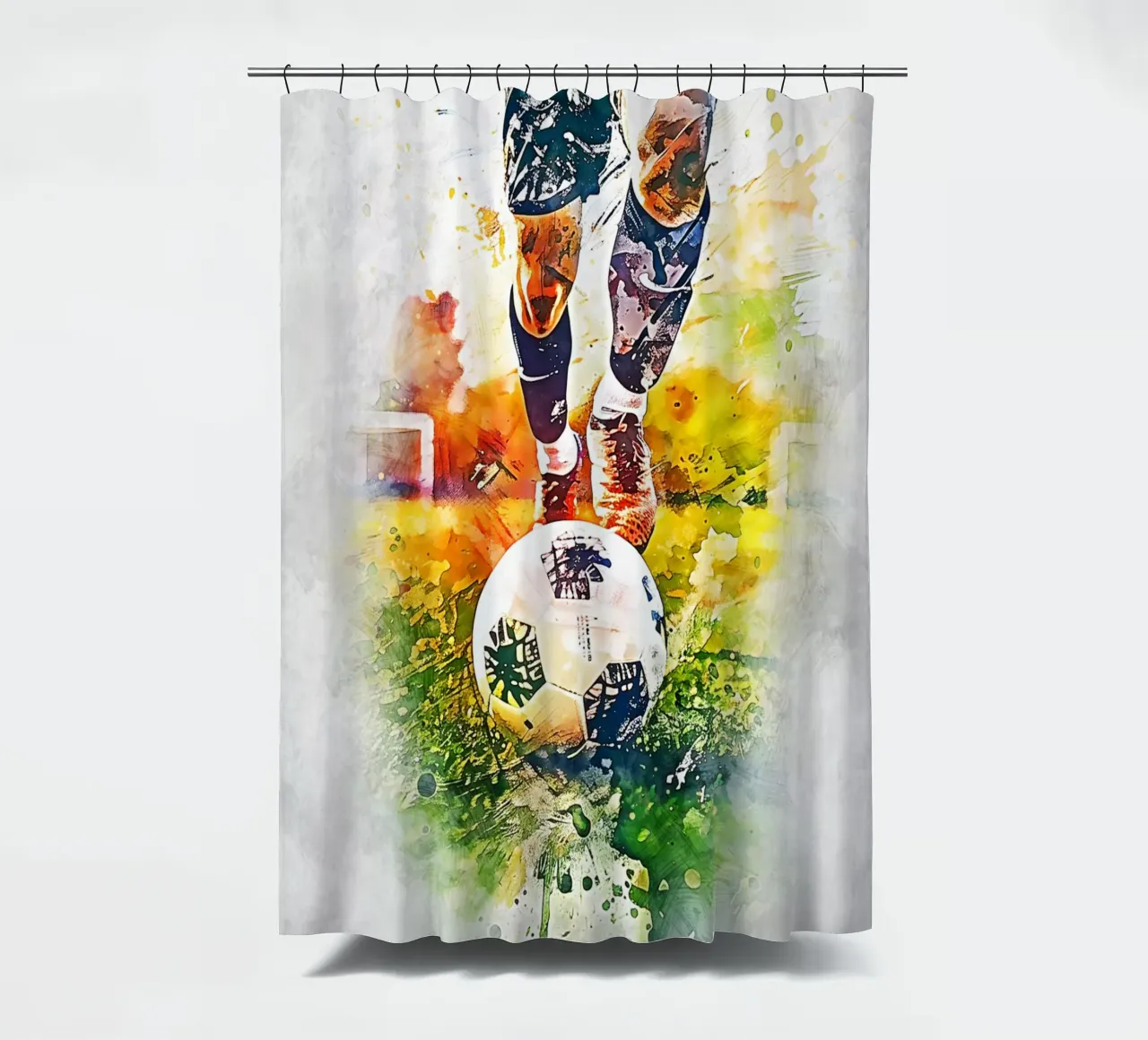 Calcio - pallone per calciatori tenda da doccia da Mateo