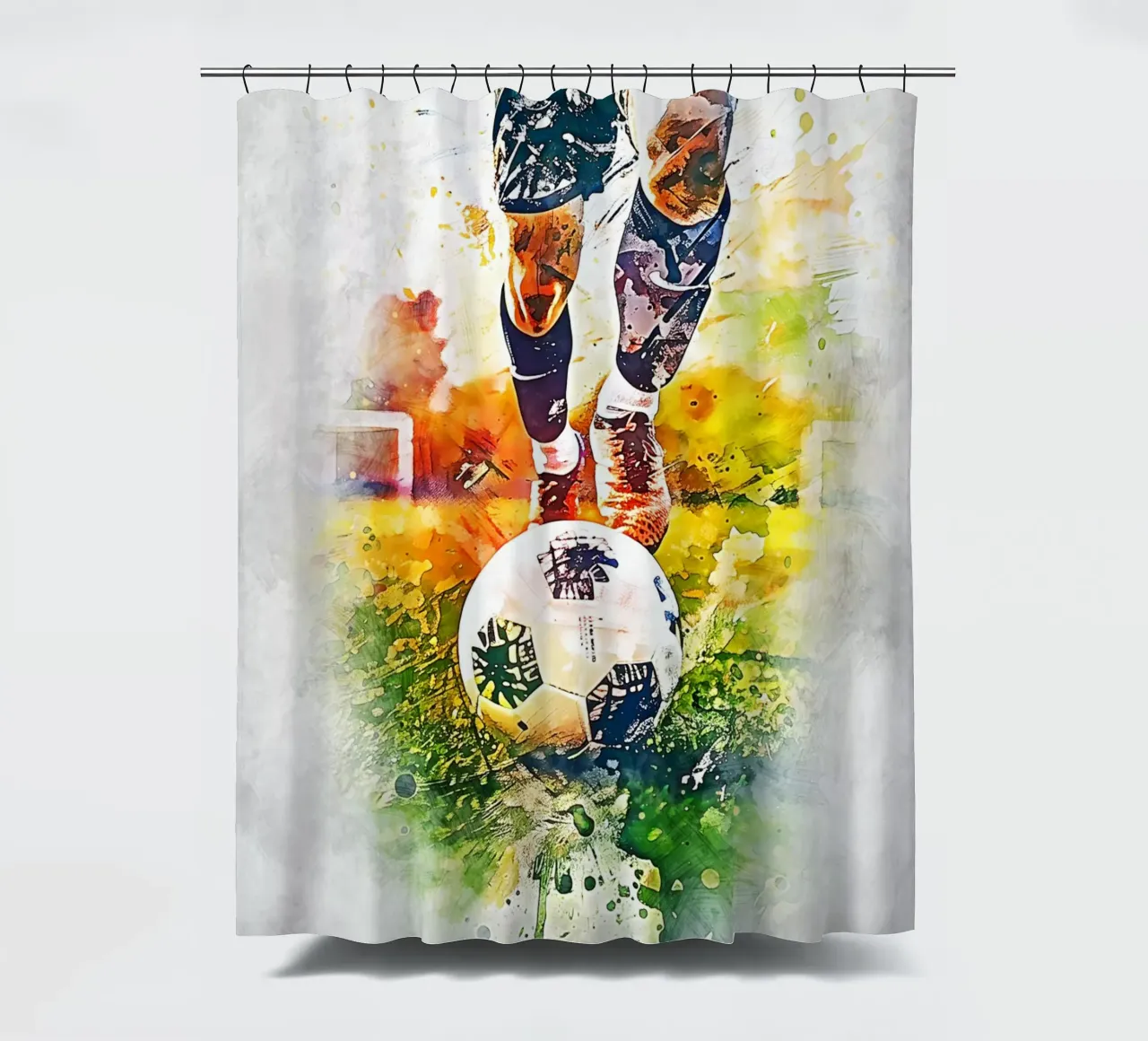 Calcio - pallone per calciatori tenda da doccia da Mateo