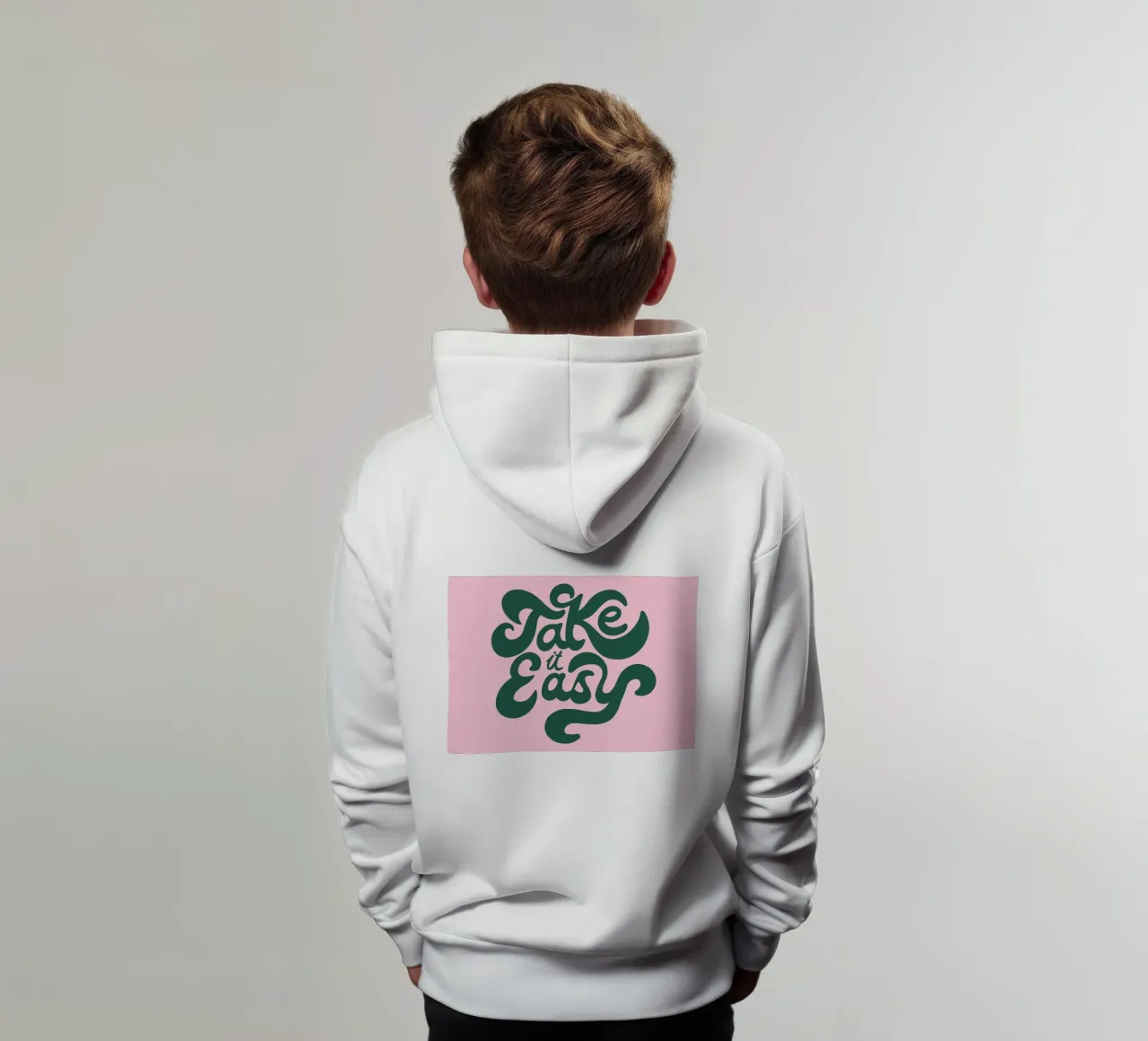 Take it easy felpa bambino con cappuccio da Art House