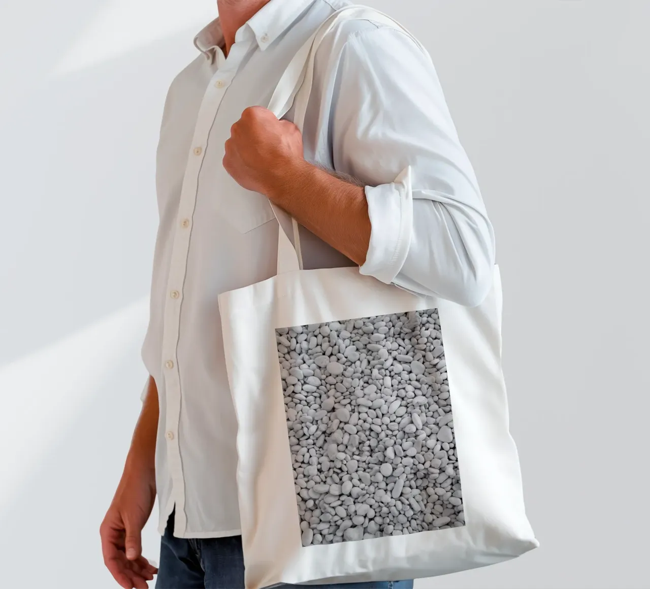 pebble BEACH borsa in juta da Studio Nahili
