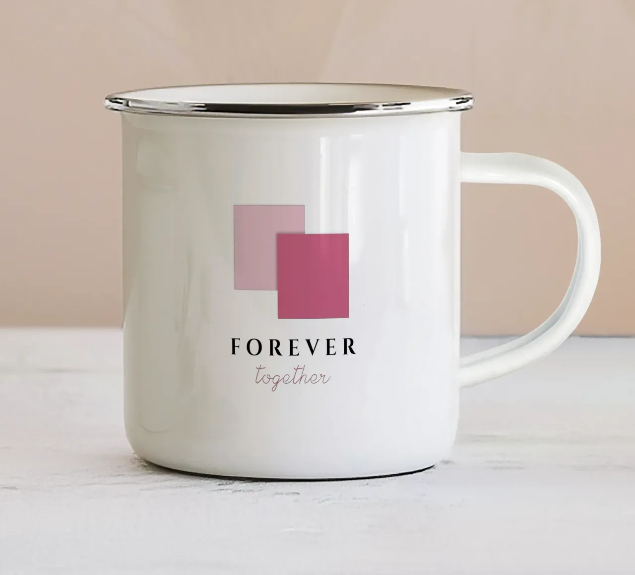 Per sempre insieme tazza in smalto da BenCoStyle