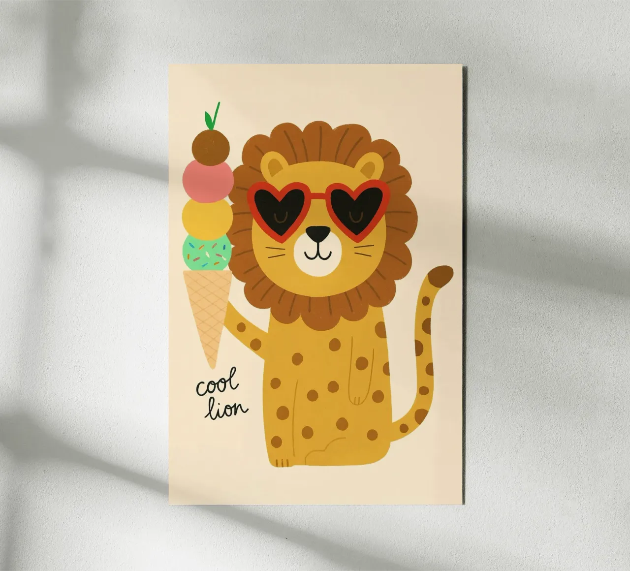 Leone freddo alluminio dibond da PurePeachStudio