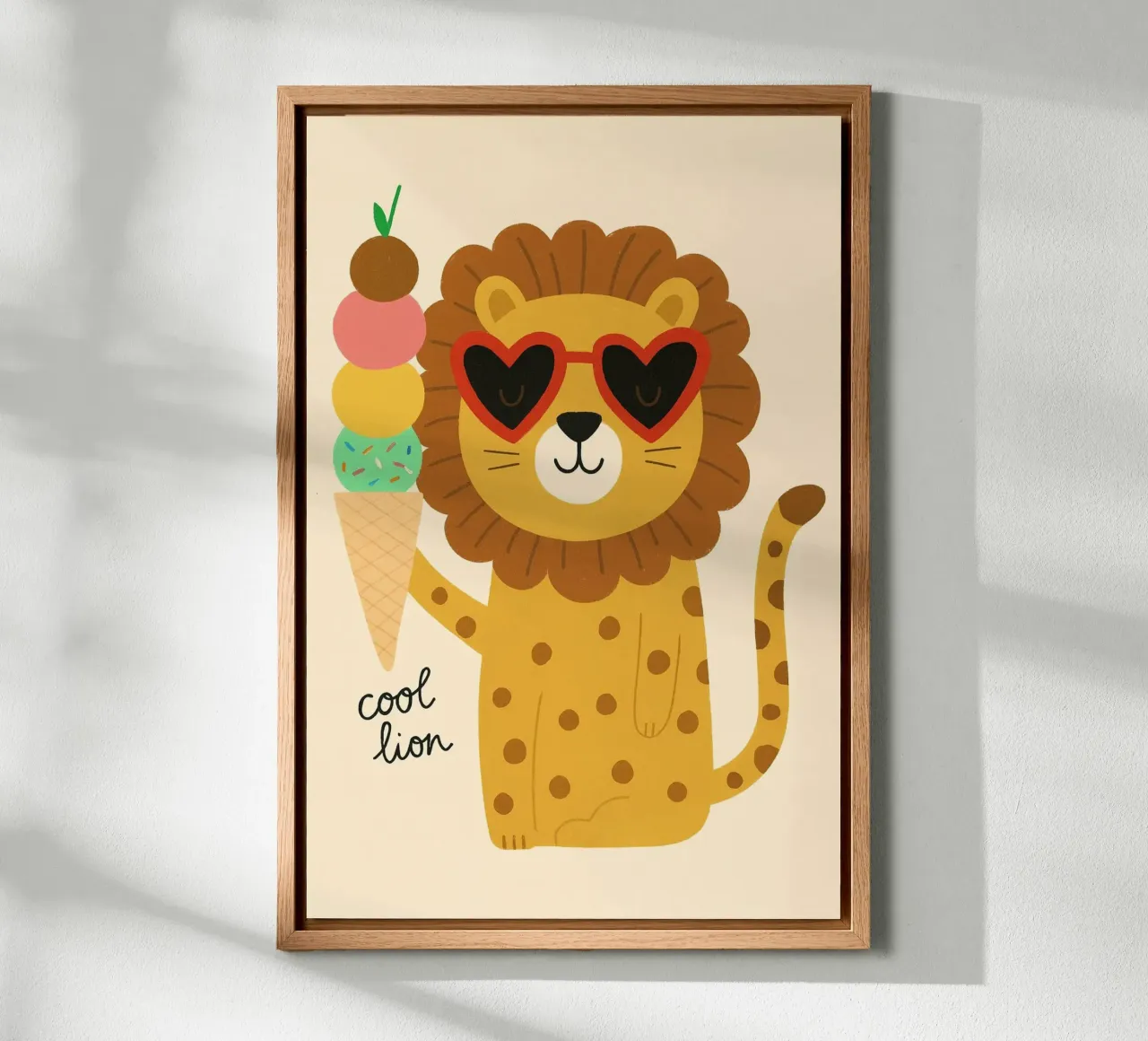 Leone freddo tela da PurePeachStudio