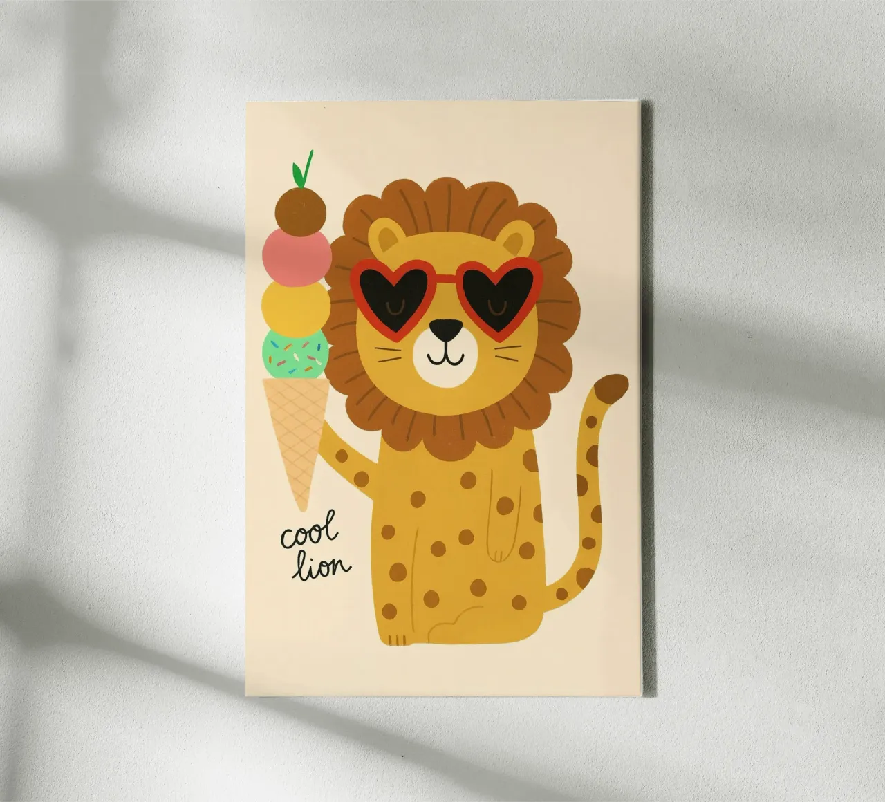 Leone freddo tela da PurePeachStudio