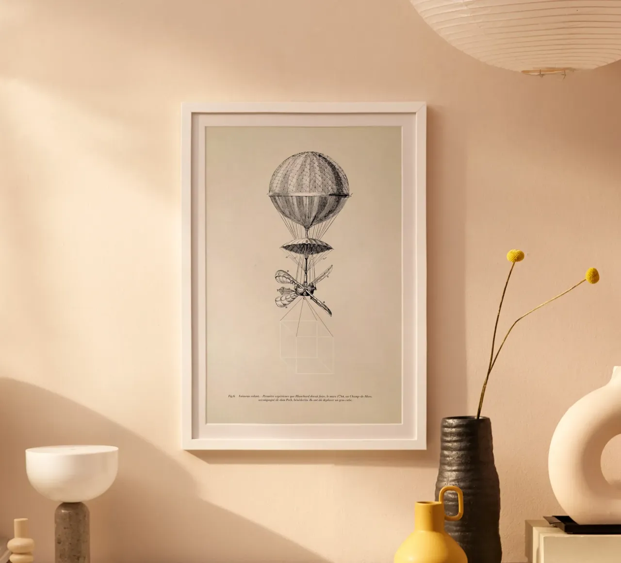 Montgolf poster con telaio in legno da Matteo Morelli