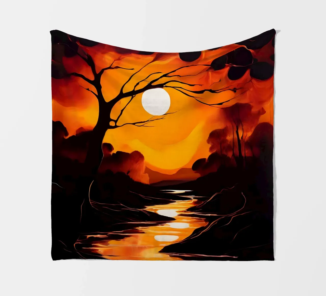 Serenata al tramonto coperta in pile da Artistic-shop