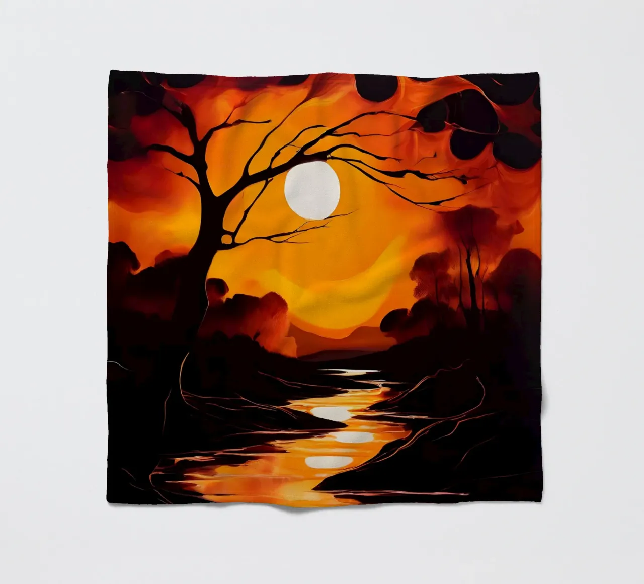 Serenata al tramonto coperta in pile da Artistic-shop