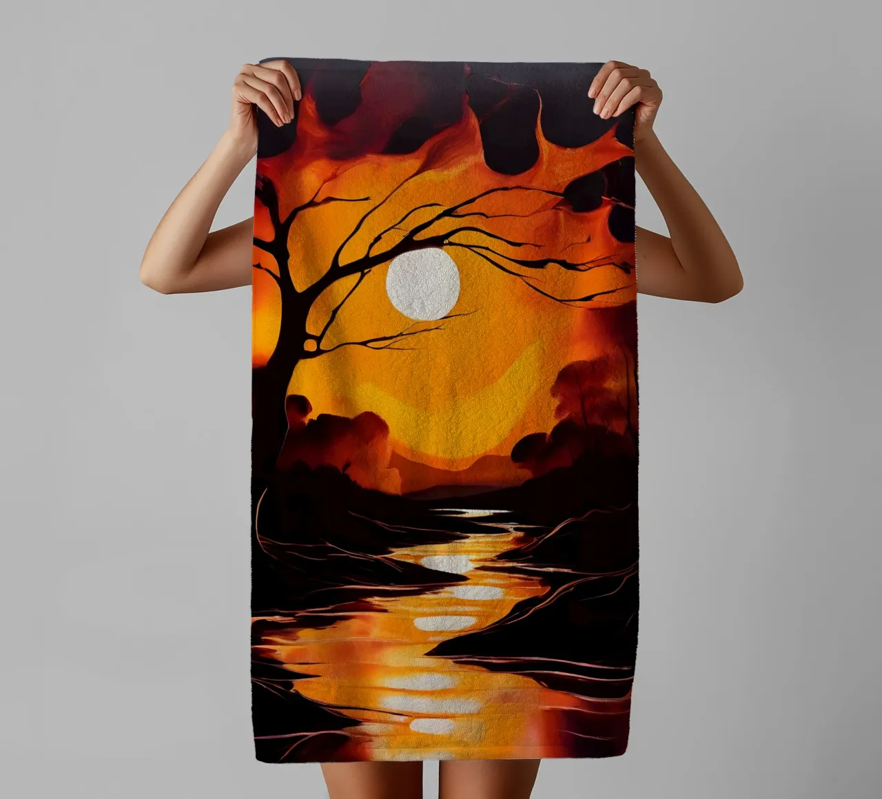 Sunset Serenade towel by Artistic-shop