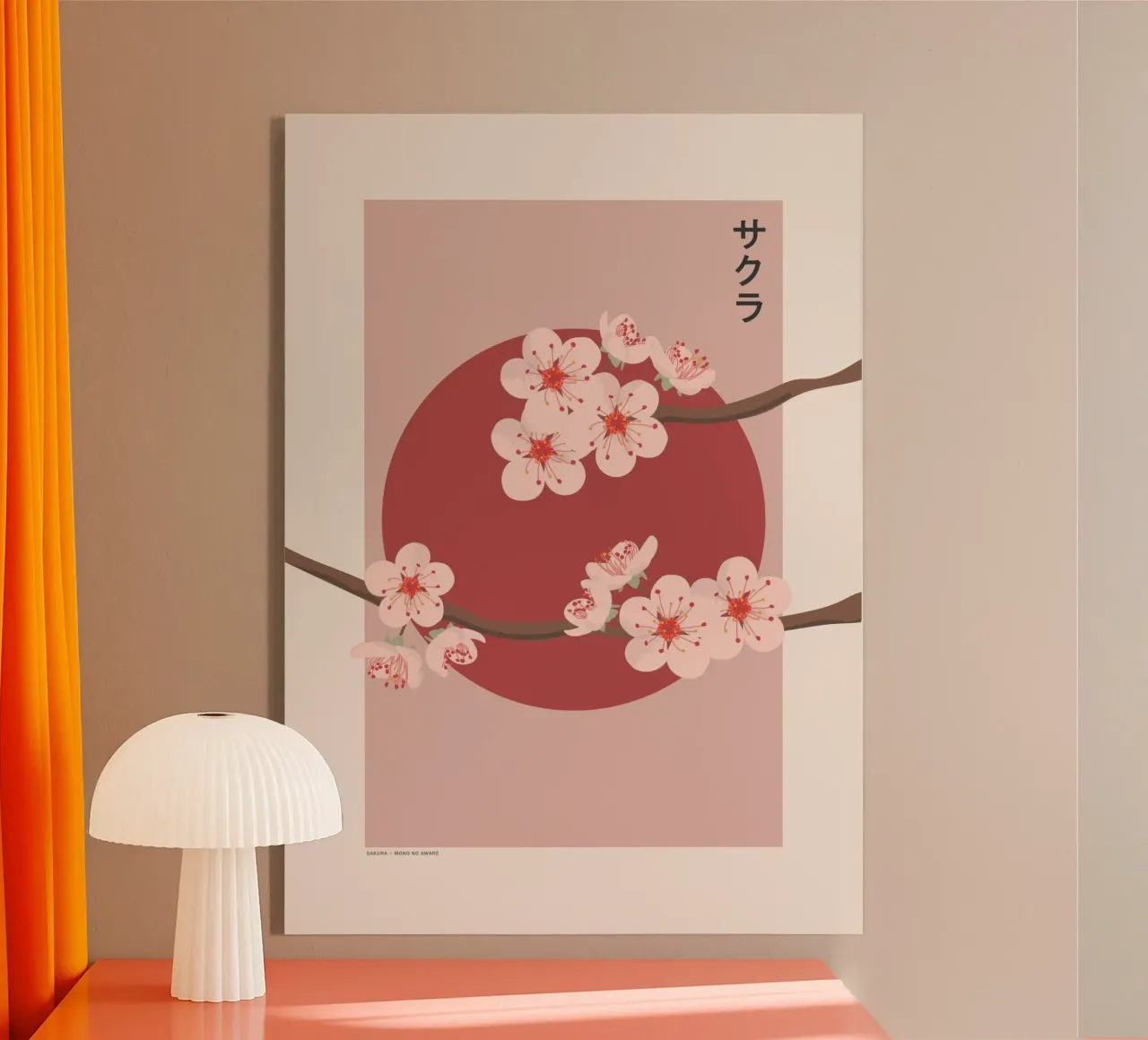 Sakura Acryl-Glas von PurePeachStudio