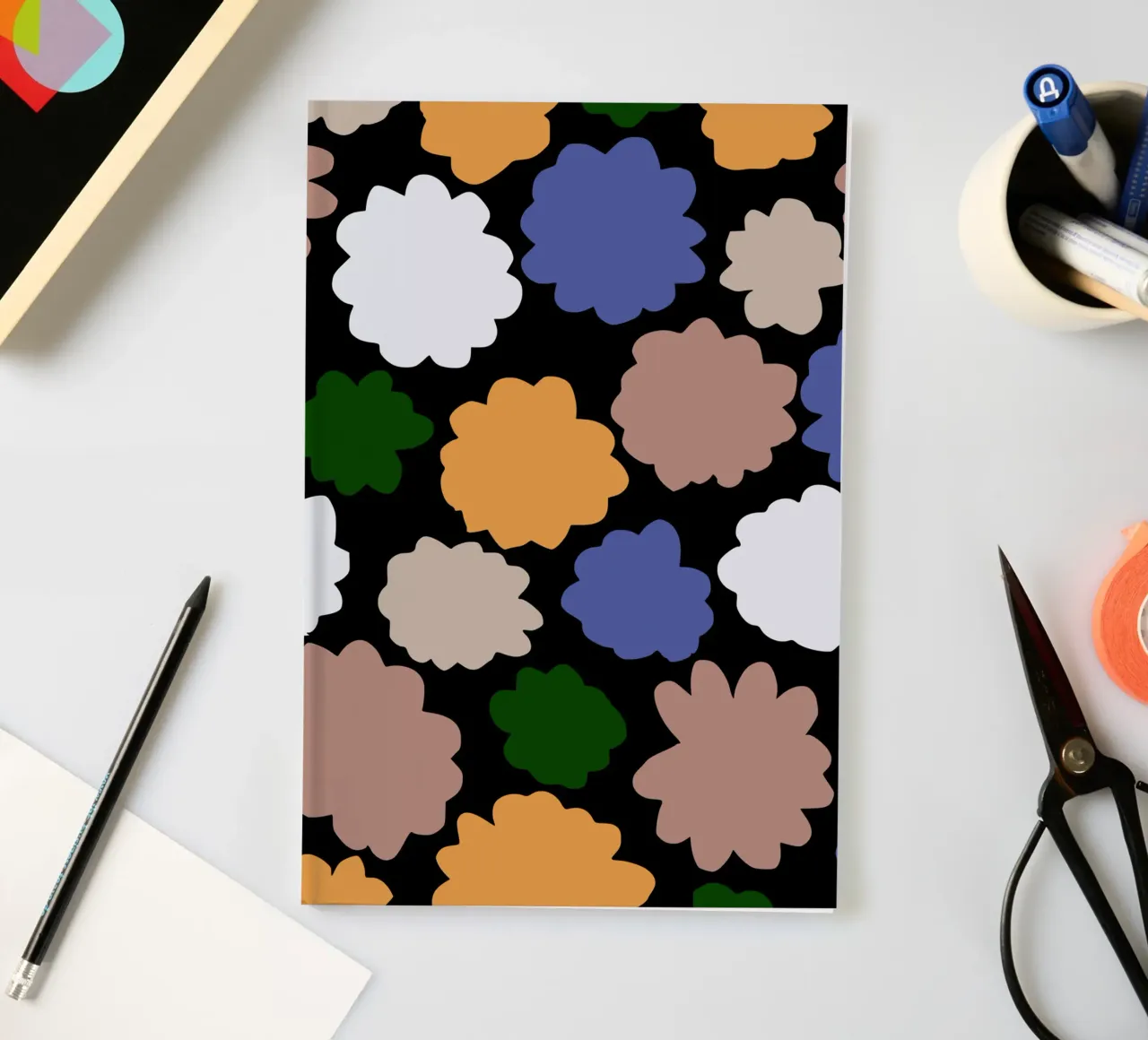 Flowers cut out pattern notebook by Little Dean