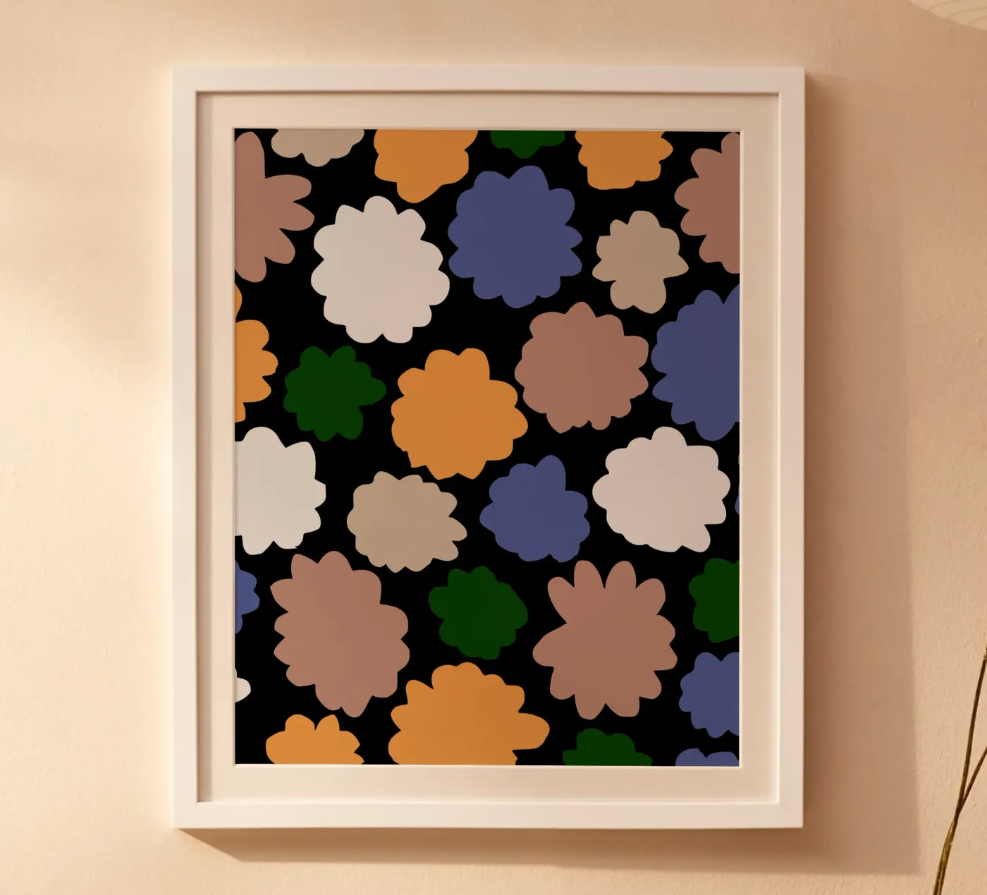 Flowers cut out pattern poster by Little Dean