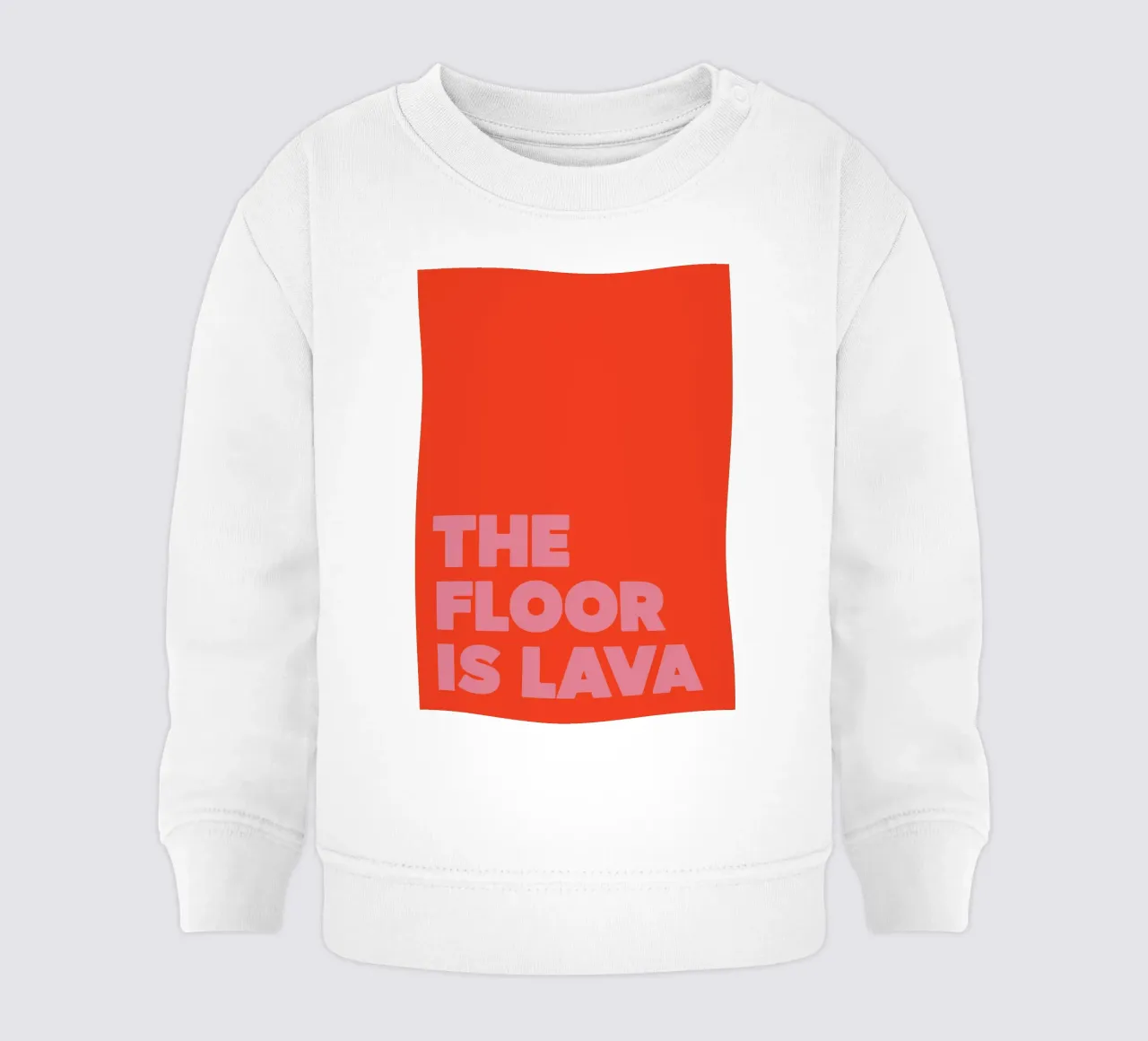 Poster tipografico "The Floor Is Lava" - Dopamine Decor Design felpa neonato da QuooodZ by MooodzArt