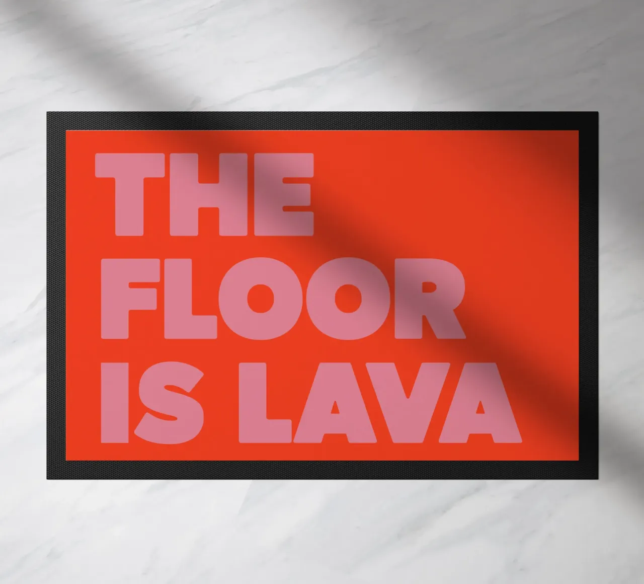 Poster tipografico "The Floor Is Lava" - Dopamine Decor Design zerbino da QuooodZ by MooodzArt