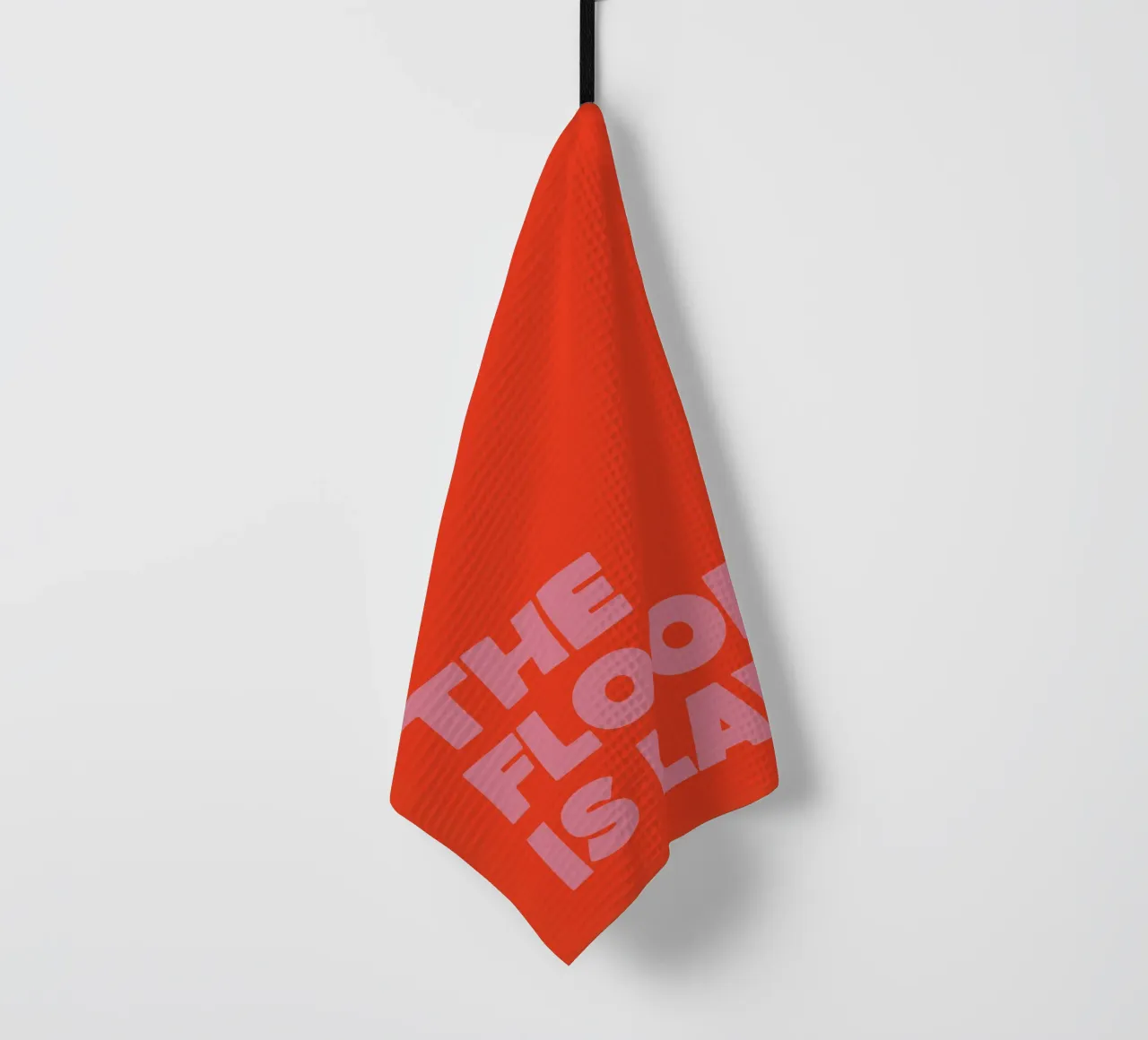 Poster tipografico "The Floor Is Lava" - Dopamine Decor Design canovaccio da cucina da QuooodZ by MooodzArt