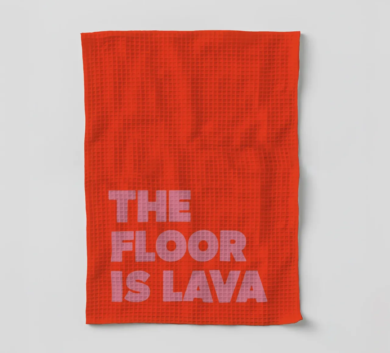 Poster tipografico "The Floor Is Lava" - Dopamine Decor Design canovaccio da cucina da QuooodZ by MooodzArt