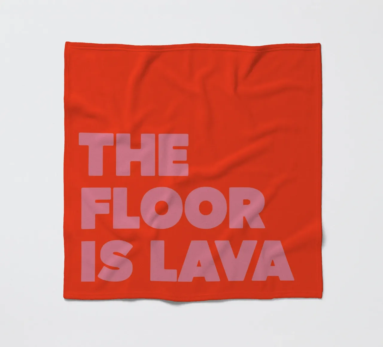 Poster tipografico "The Floor Is Lava" - Dopamine Decor Design coperta in pile da QuooodZ by MooodzArt