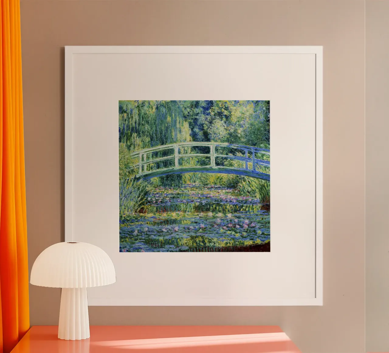 Claude Monet Ninfee e ponte giapponese carta hahnemühle da Chérie Prints