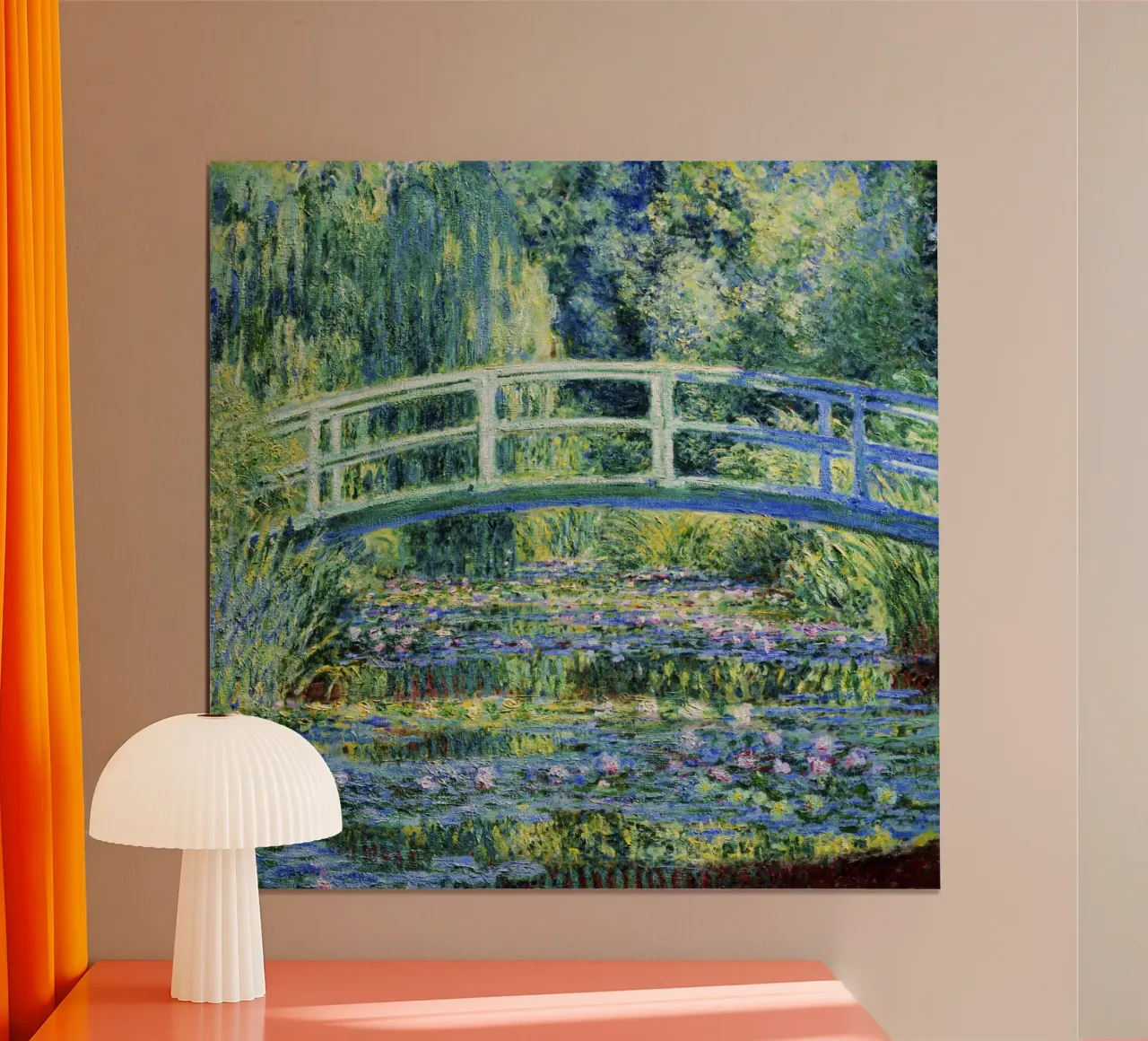 Claude Monet Ninfee e ponte giapponese carta hahnemühle da Chérie Prints