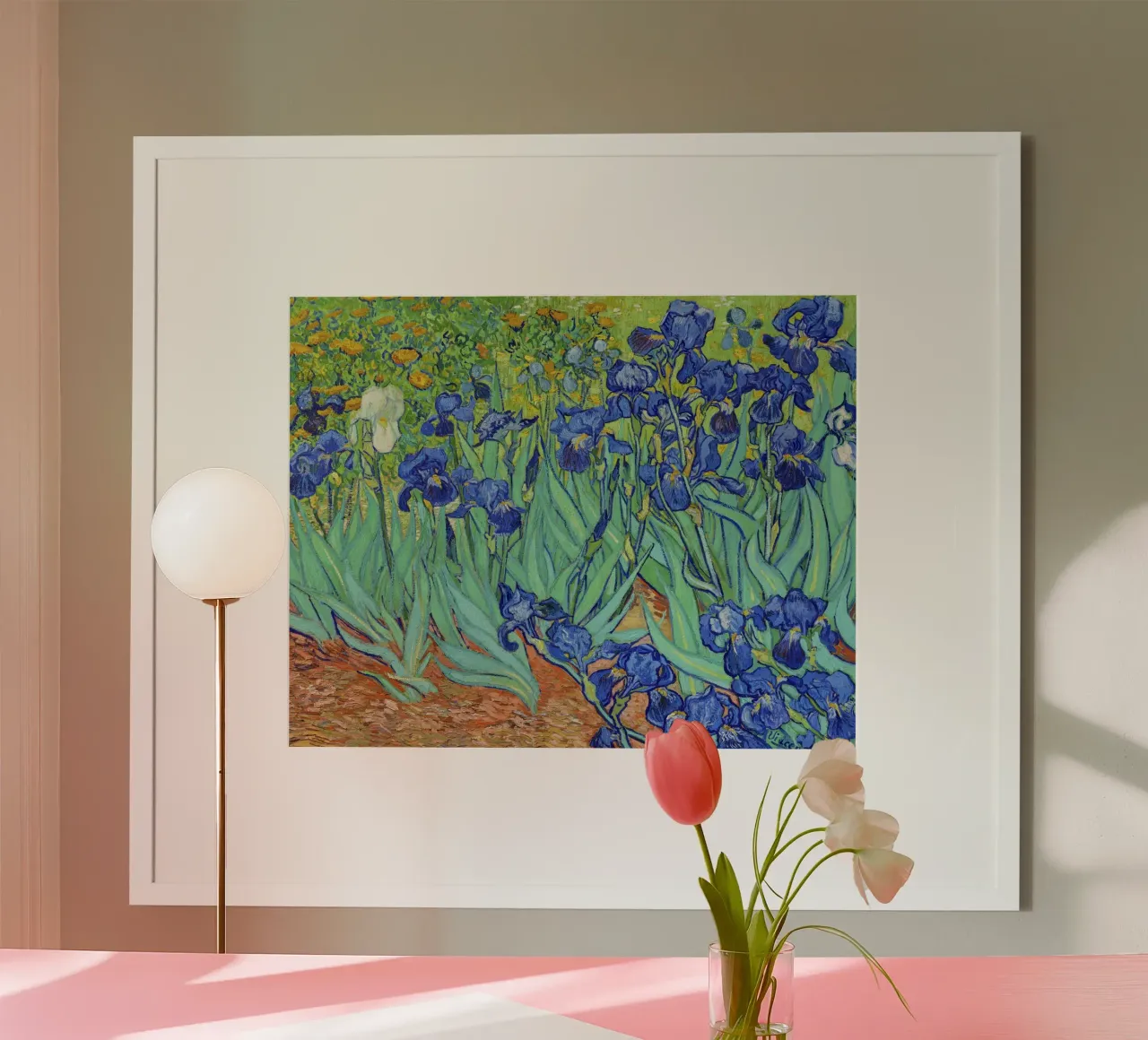 Vincent van Gogh Iris in un vaso (1890) carta hahnemühle da Chérie Prints