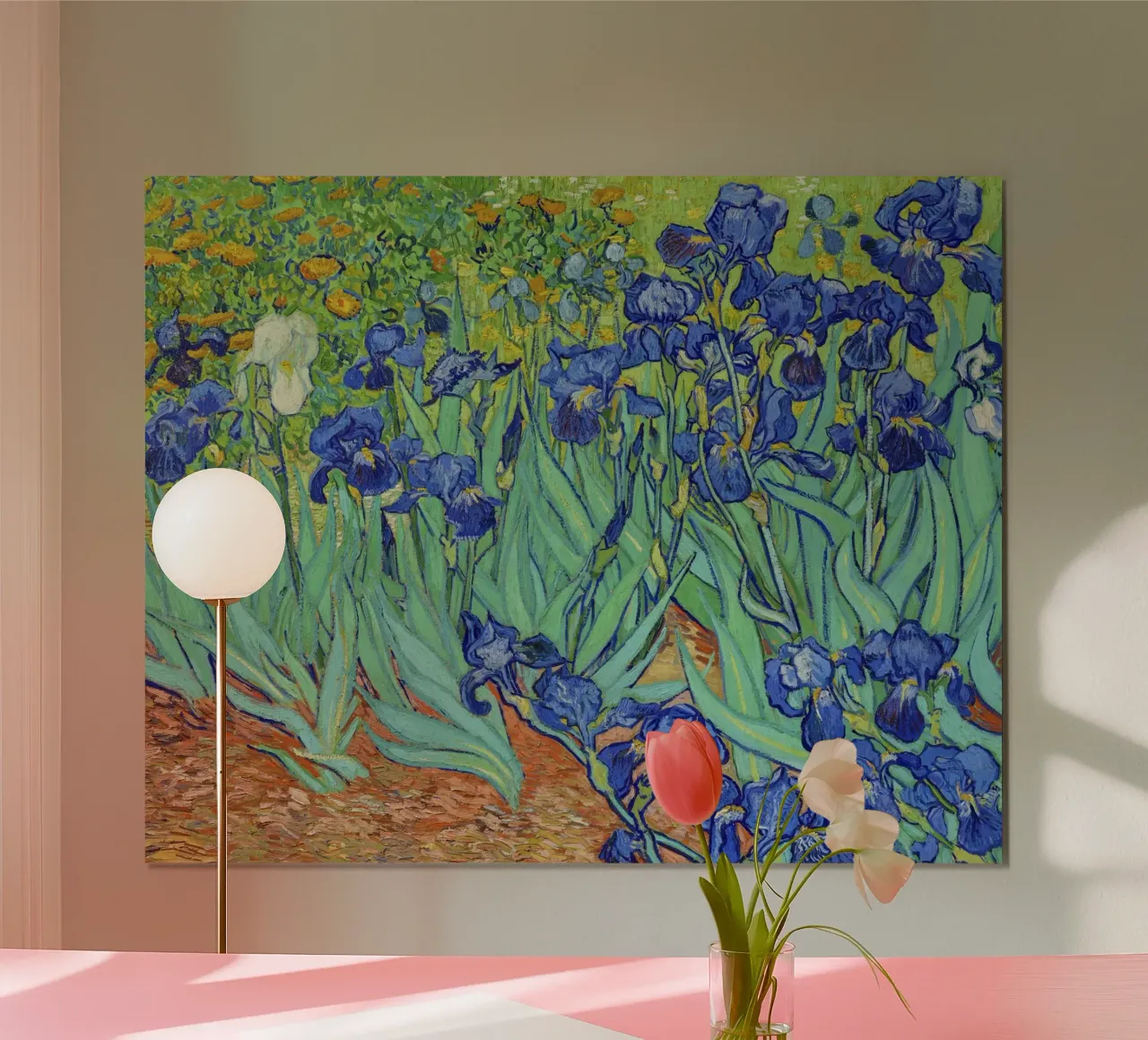 Vincent van Gogh Iris in un vaso (1890) carta hahnemühle da Chérie Prints