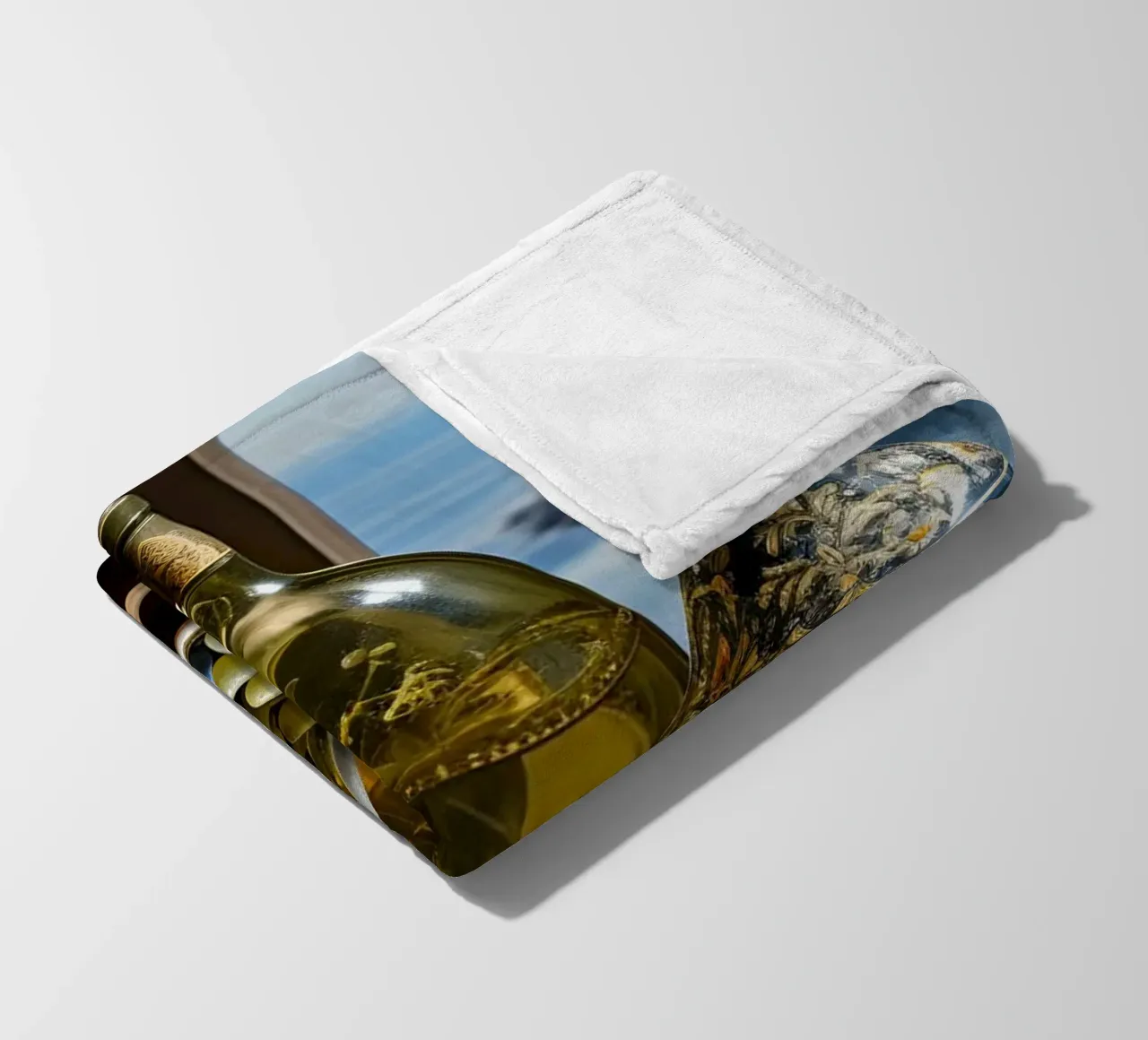 Still life 01 fleece blanket by M-Ulrich-Digital Art