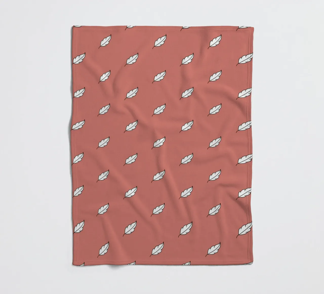 Feather Pattern #1 fleecedeken van kathrinmay